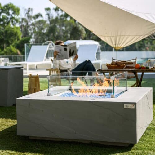 שולחן אש / מדורת גן על גז ELEMENTI Fire Pit דגם Capertee OFG411SG